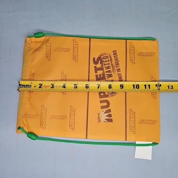 Muppets Most Wanted FOZZIE Bear Lunch Drawstring Bag Pack Tote Bag Subway 2014 - Picture 4 of 4